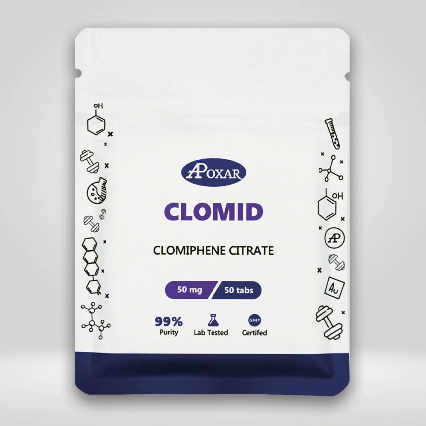 Clomid – Clomiphene (Anti-estrogen, PCT) 50mg/50tabs – Apoxar